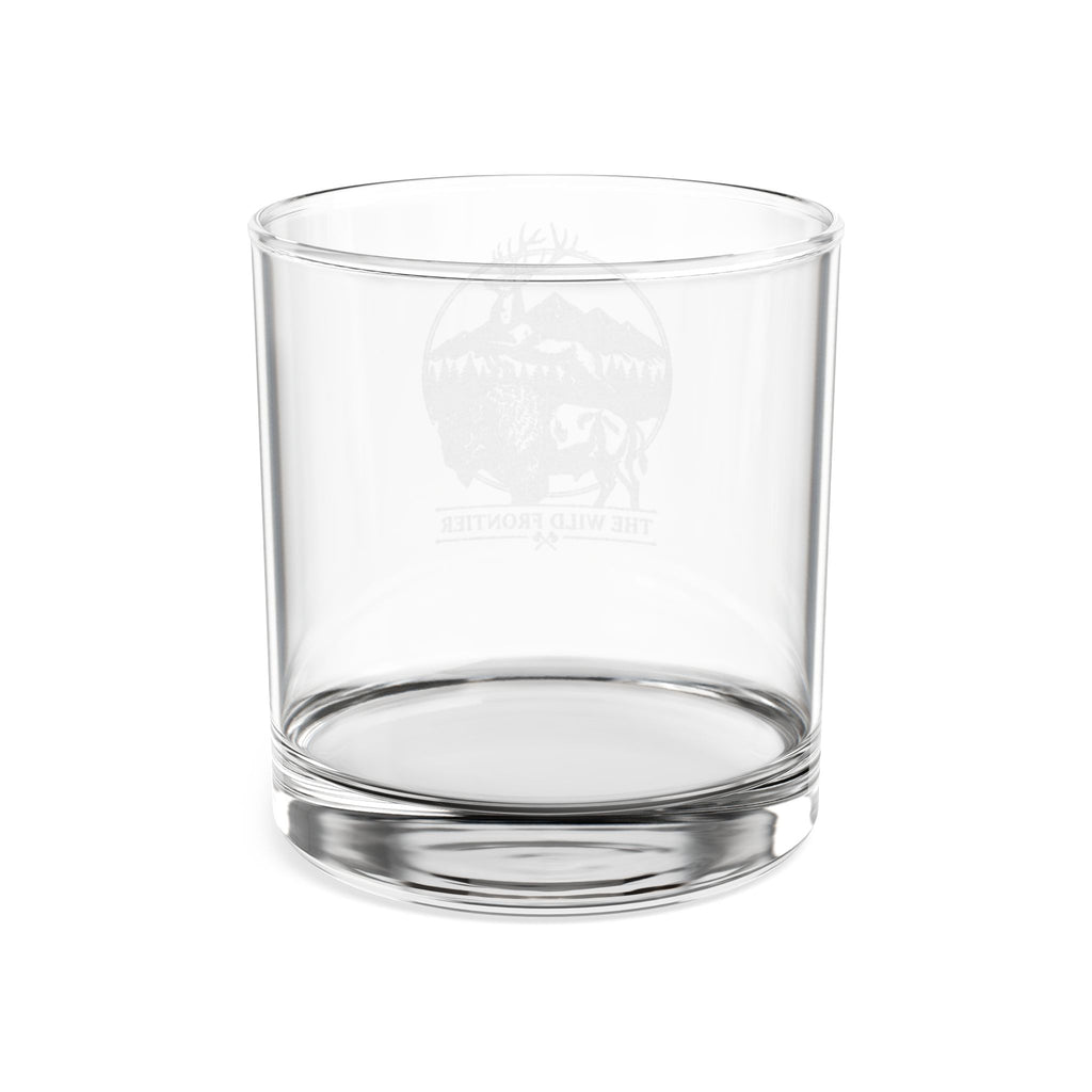 Wildlife Forest Whiskey Glass - 10.5oz Engraved Rocks Glass Mountain Design
