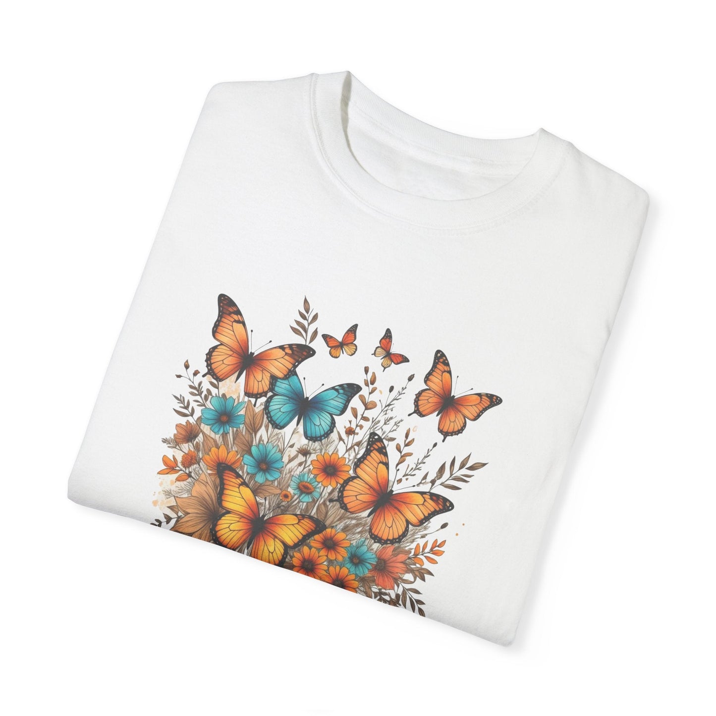 Butterfies Wings of Tranquility Unisex Garment-Dyed Comfort Colors T-Shirt Nature Lover Gift Butterfly Tshirt Womens Gift Daughter Gift