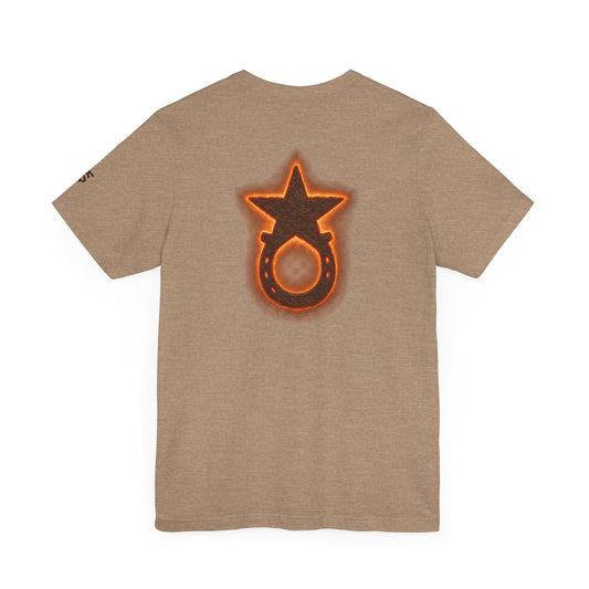 Marked by Fire T-Shirt USA Built Western Heritage Tee Trini Skies Supply Co. The Iron Line