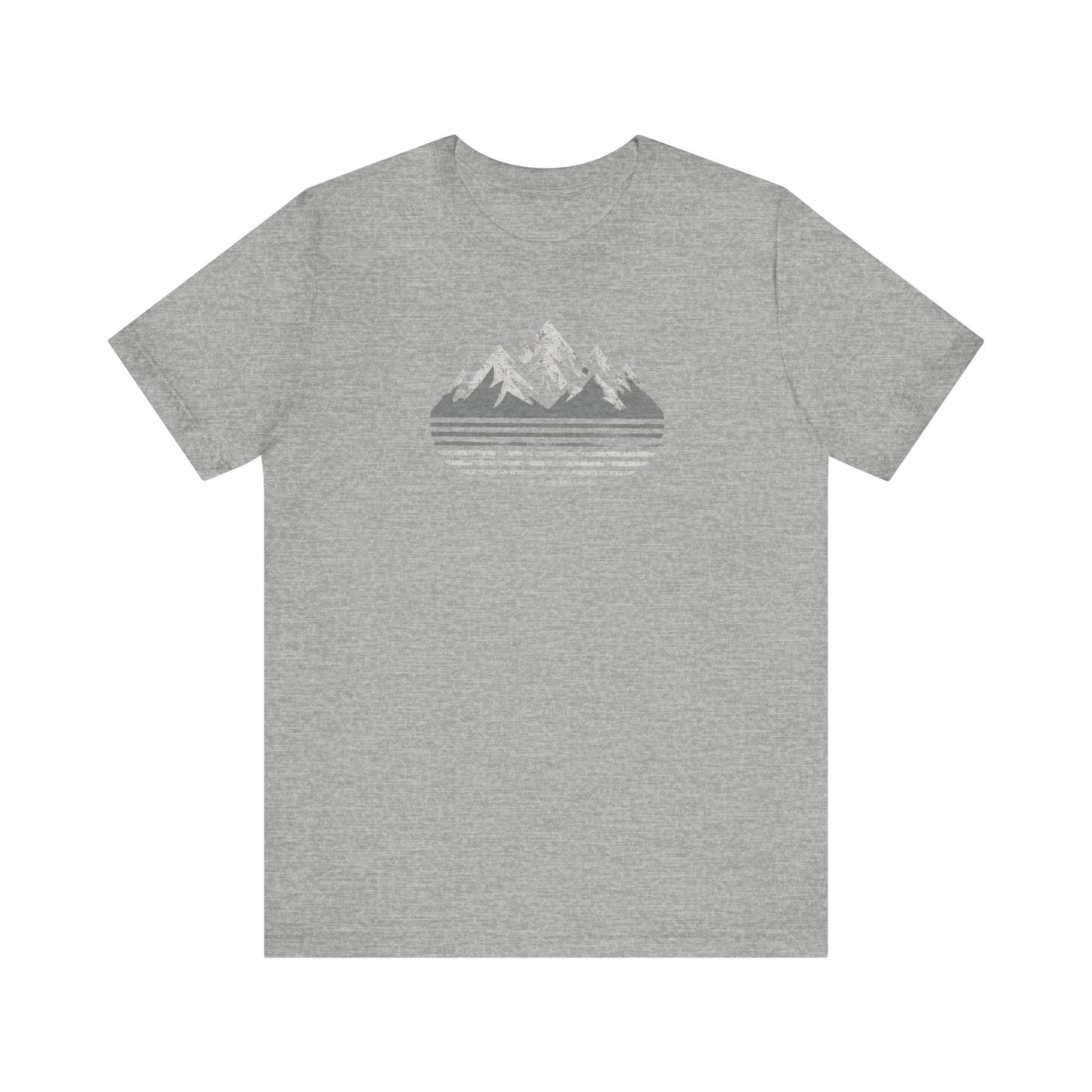 Outdoors Mountain Peaks Unisex Jersey Tee Great Gift Husband Gift Wife Gift, Camping, Hiking, Boyfriend Gift, Girlfriend Gift, Camping Shirt