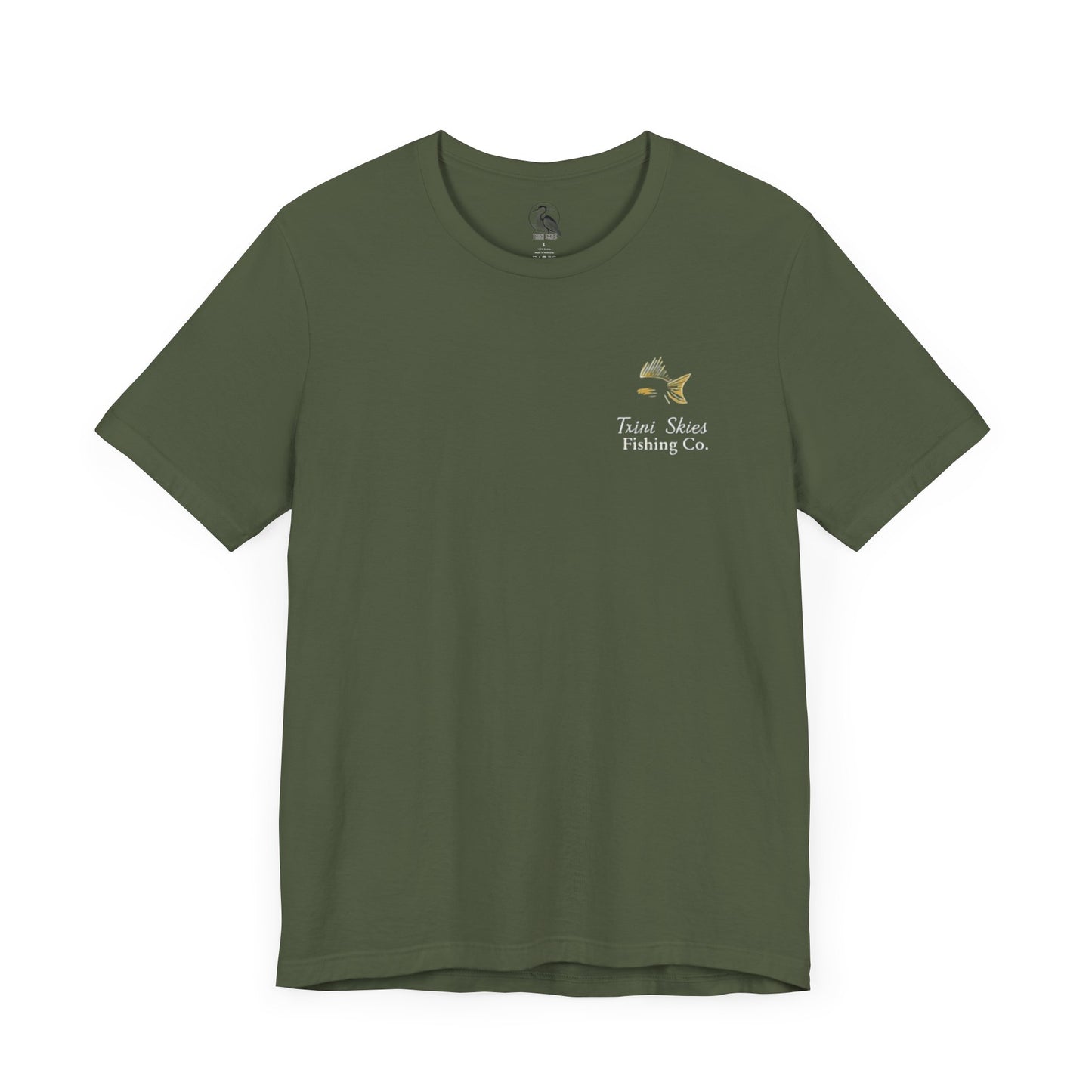 This is the Good Life Fishing Tee Trini Skies Fishing Co. Saltwater Lifestyle Shirt Red Drum Tee