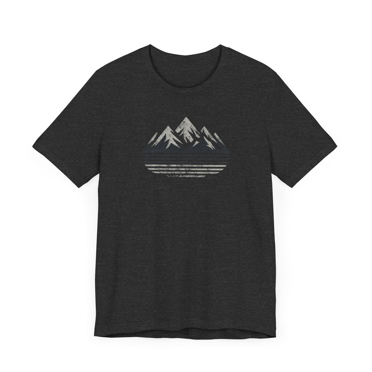 Outdoors Mountain Peaks Unisex Jersey Tee Great Gift Husband Gift Wife Gift, Camping, Hiking, Boyfriend Gift, Girlfriend Gift, Camping Shirt