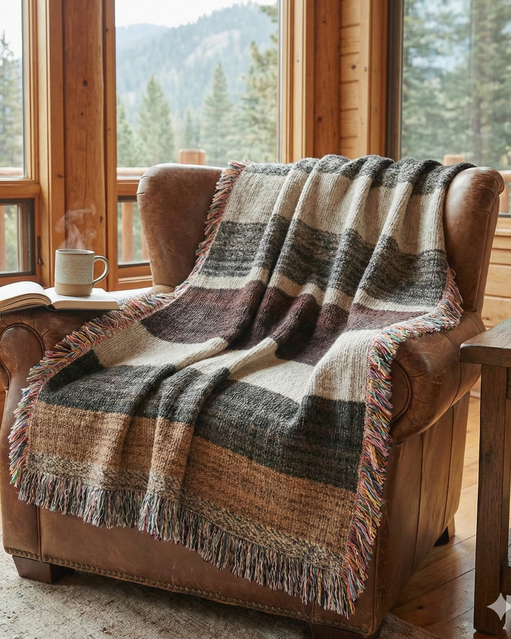 Heritage Tartan Woven Throw Blanket - Classic Plaid Tapestry Travel Gifts