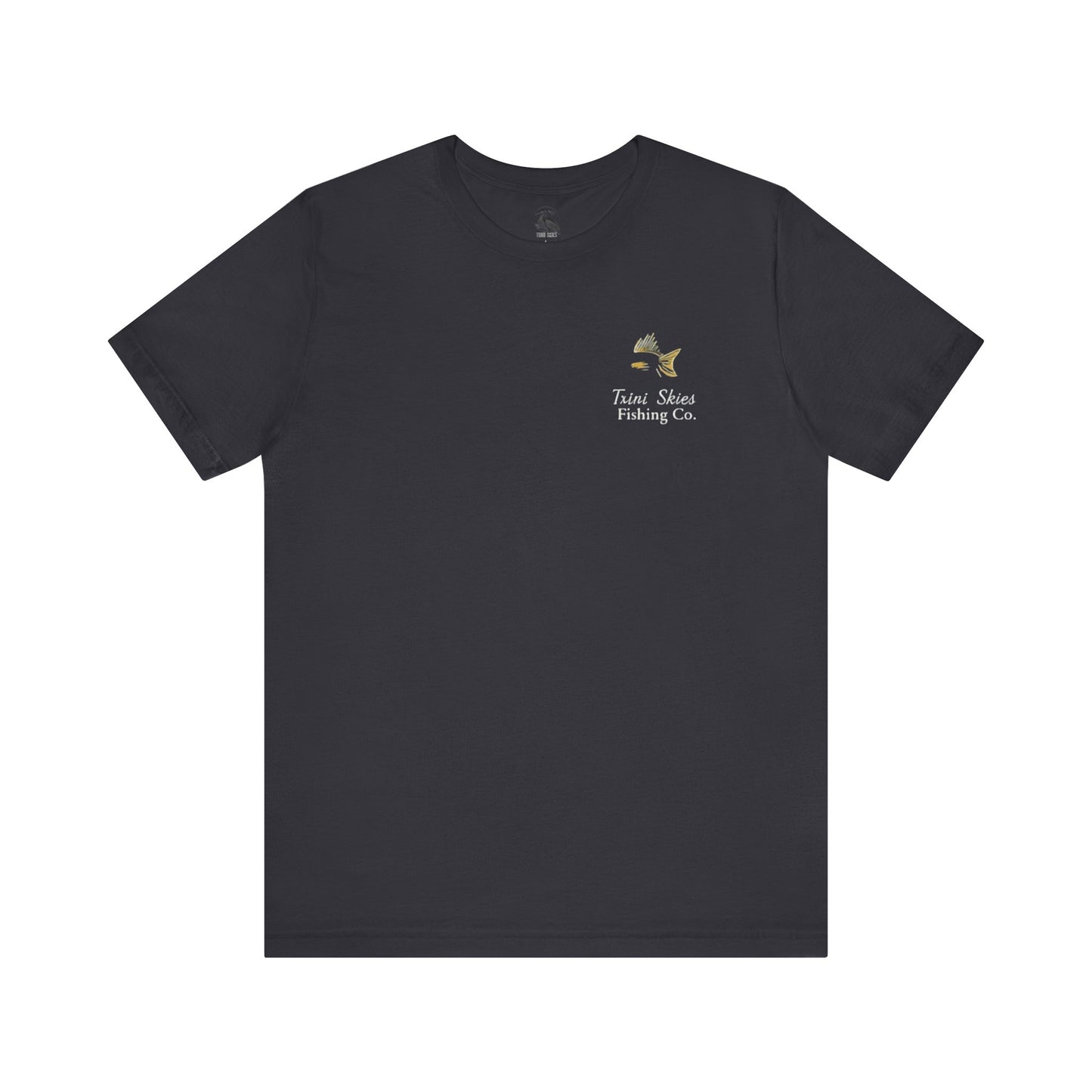 This is the Good Life Fishing Tee Trini Skies Fishing Co. Saltwater Lifestyle Shirt Red Drum Tee