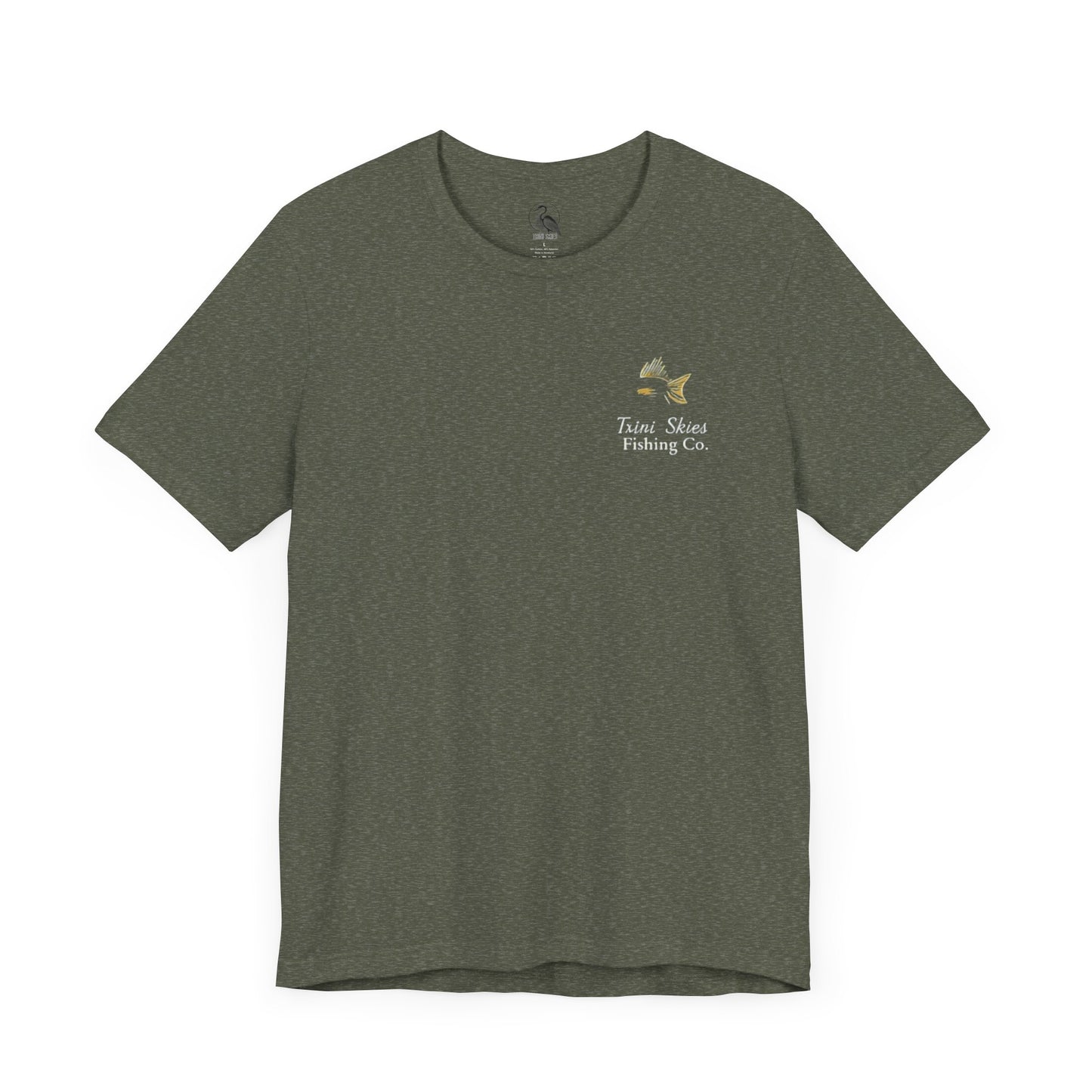 This is the Good Life Fishing Tee Trini Skies Fishing Co. Saltwater Lifestyle Shirt Red Drum Tee