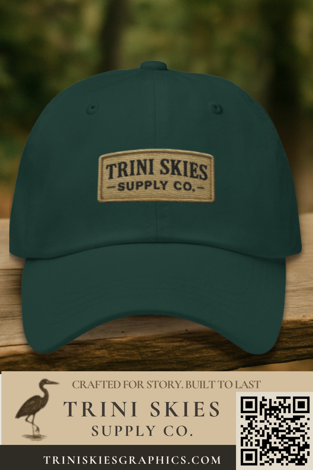 Trini Skies Heritage Patch Hat – Yupoong Unstructured Dad Hat | Classic Logo Cap