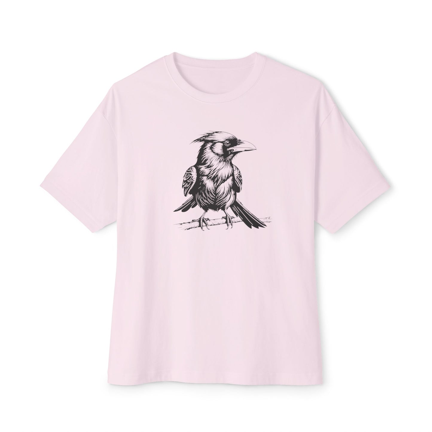 Vintage Minimalist Raven Bird Graphic T-Shirt  Unisex Nature-Inspired Tee