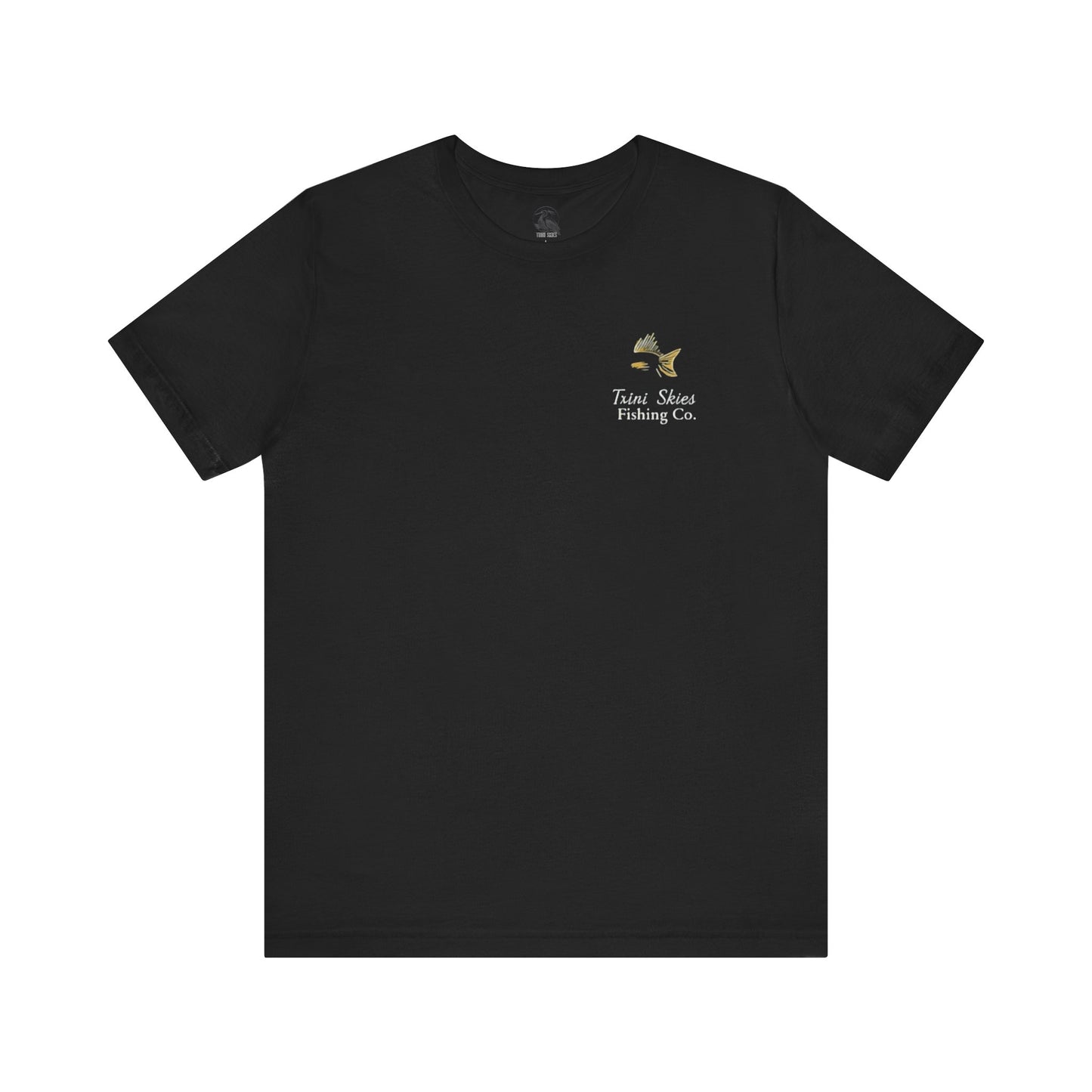 This is the Good Life Fishing Tee Trini Skies Fishing Co. Saltwater Lifestyle Shirt Red Drum Tee
