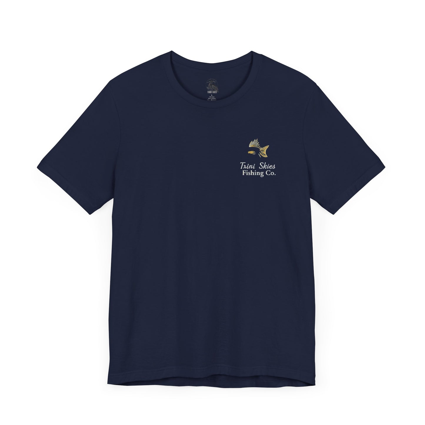 This is the Good Life Fishing Tee Trini Skies Fishing Co. Saltwater Lifestyle Shirt Red Drum Tee