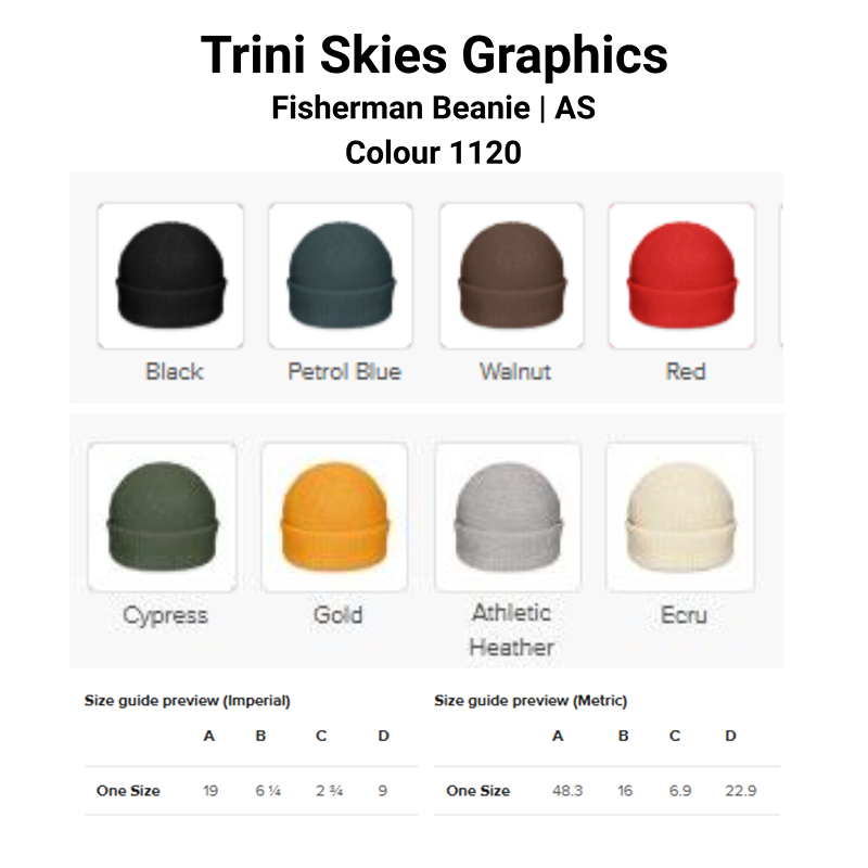 Flowered Mushroom Garden & Embroidered Bee Fisherman Beanie by Trini Skies