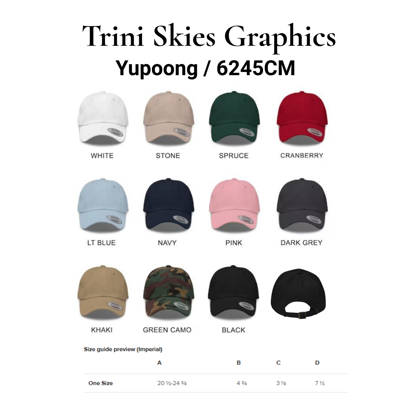 Salt & Stone Hat – Yupoong Dad Cap | Trini Skies Supply Co. | Minimalist Outdoor Heritage Hat