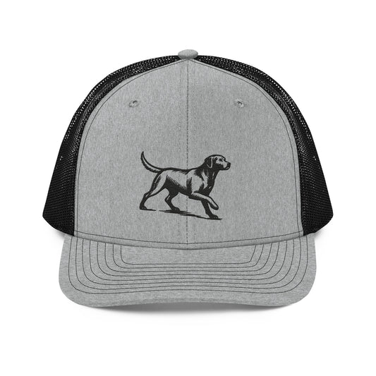 Labrador retriever Trucker Cap - Heather Grey / Black - 6