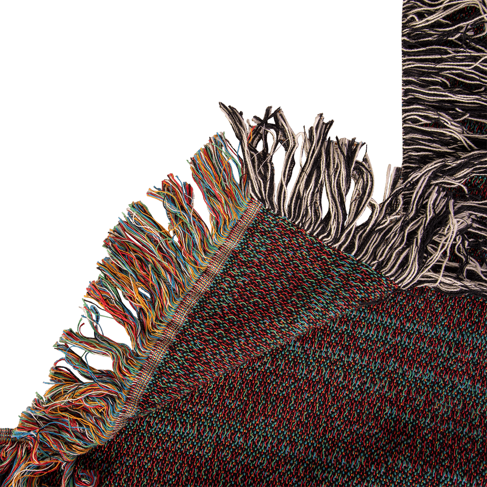 The Guardian Bear | Heirloom Woven Cotton Throw Blanket