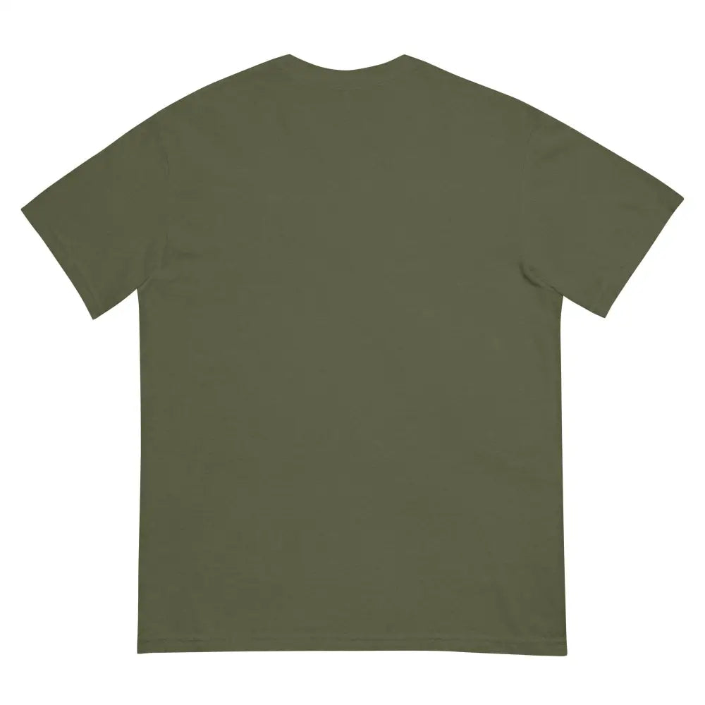 Olive green America Comfort Colors memorial day tee with Usa flag for 4th day tee style