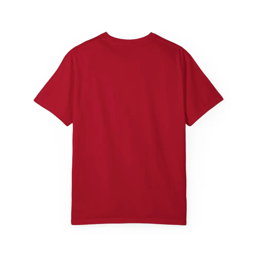 Plain red unisex garment-dyed t-shirt from America Special Ops vintage military tee collection