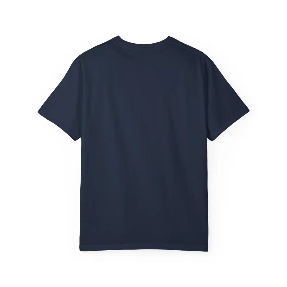 Plain navy blue short-sleeve unisex garment-dyed t-shirt from America Special Ops vintage military tee collection