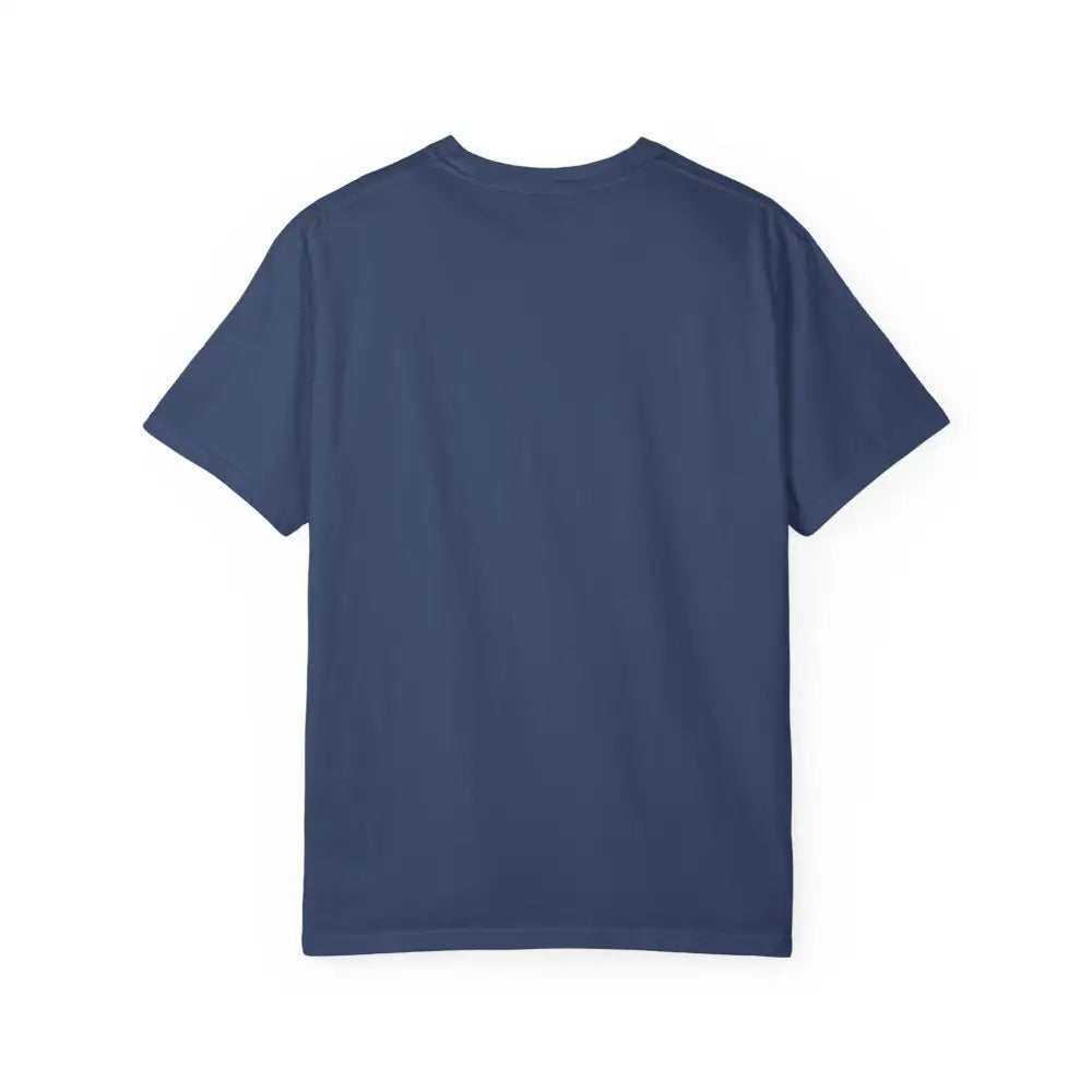 Plain navy blue short-sleeve unisex garment-dyed t-shirt from America Special Ops vintage military tee collection