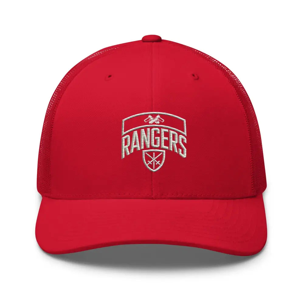 Red Army Rangers embroidered trucker cap with iconic Rangers emblem
