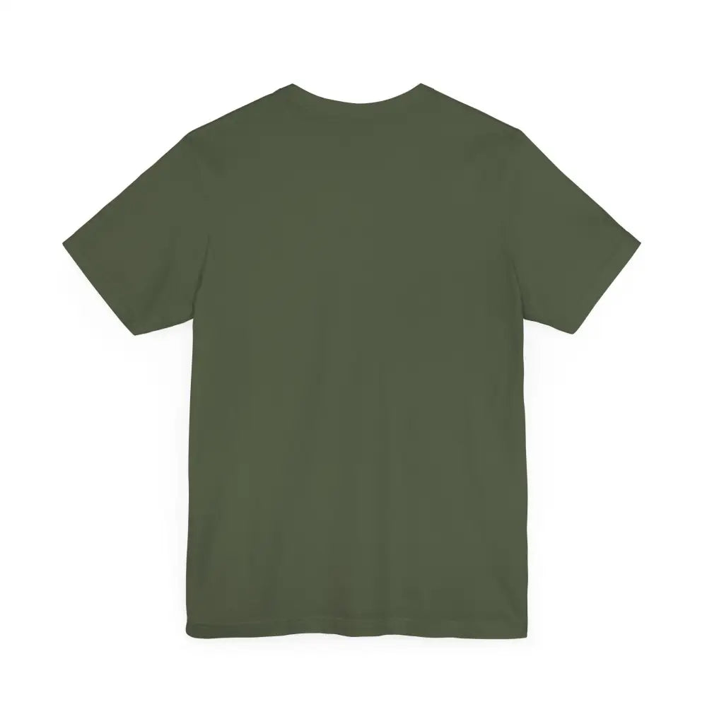 Plain olive green crew-neck t-shirt from Aspen Colorado Mountain Graphic Tee collection