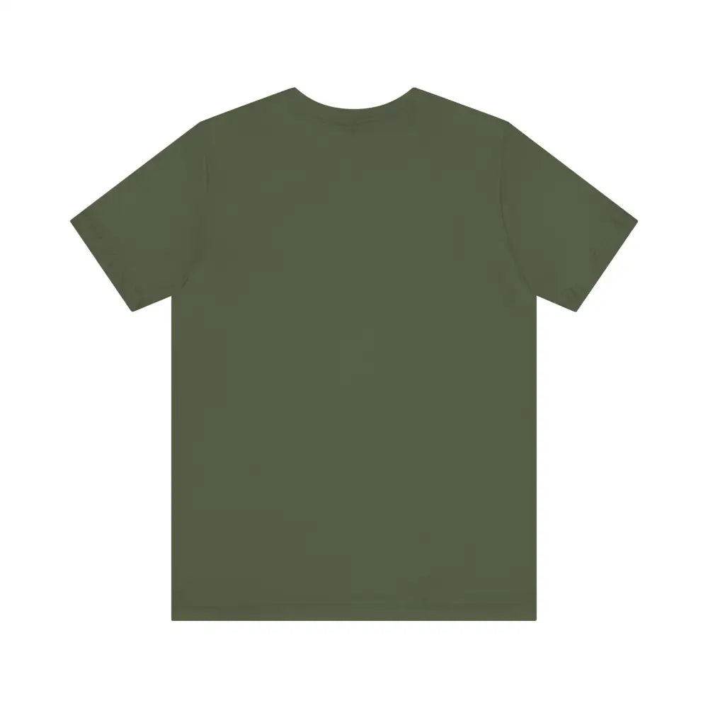 Plain dark olive green Aspen Colorado Mountain graphic tee for nature lovers