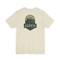 Light Aspen Mountain Tee with Iconic Aspen Tree Graphic