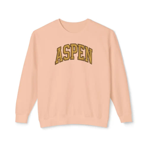 Vintage Aspen crewneck sweatshirt in timeless mountain-town style