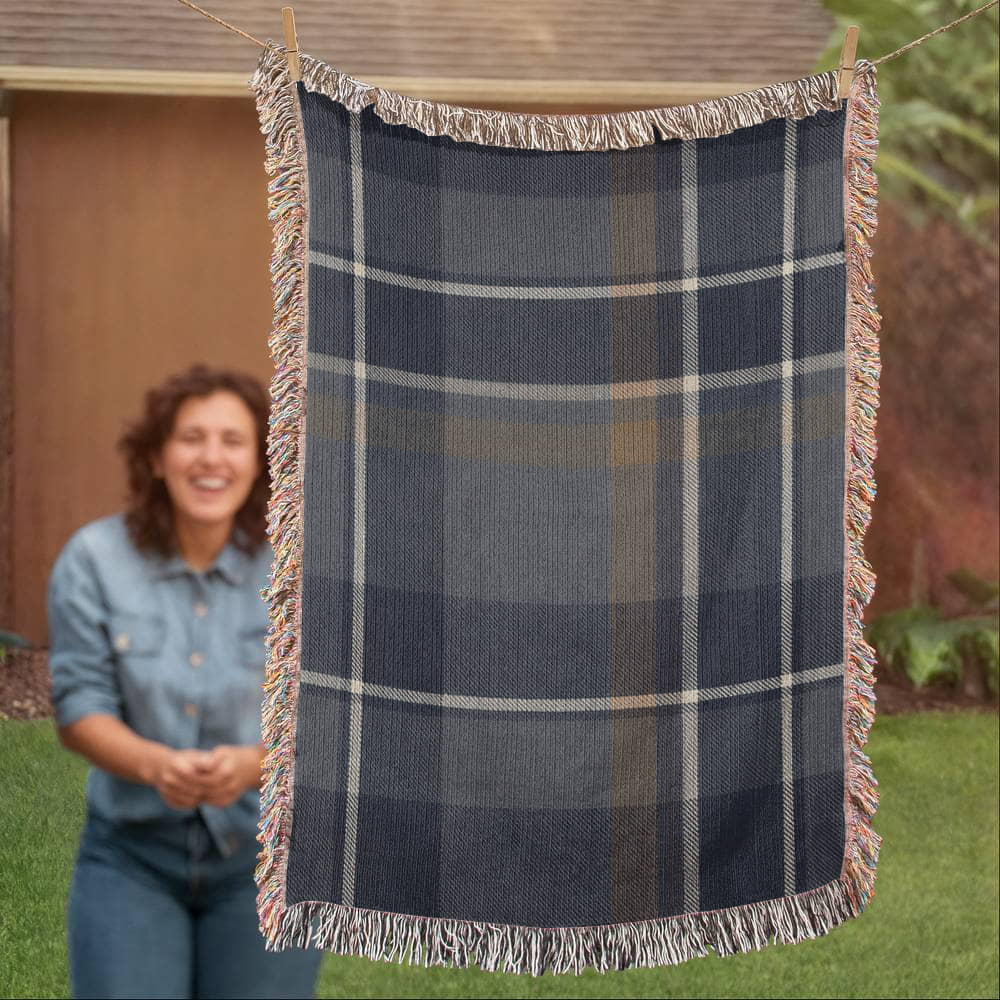 Heritage Plaid Woven Throw Blanket Home Decor Gifts