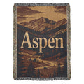 Aspen Woven Blanket – Mountain Landscape Travel Gifts