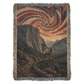 Bighorn Sheep Woven Cotton Blanket – Mountain Wildlife Throw Nature Lover Gifts