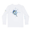 Atlantic Sailfish long sleeve performance fishing shirt with marlin graphic