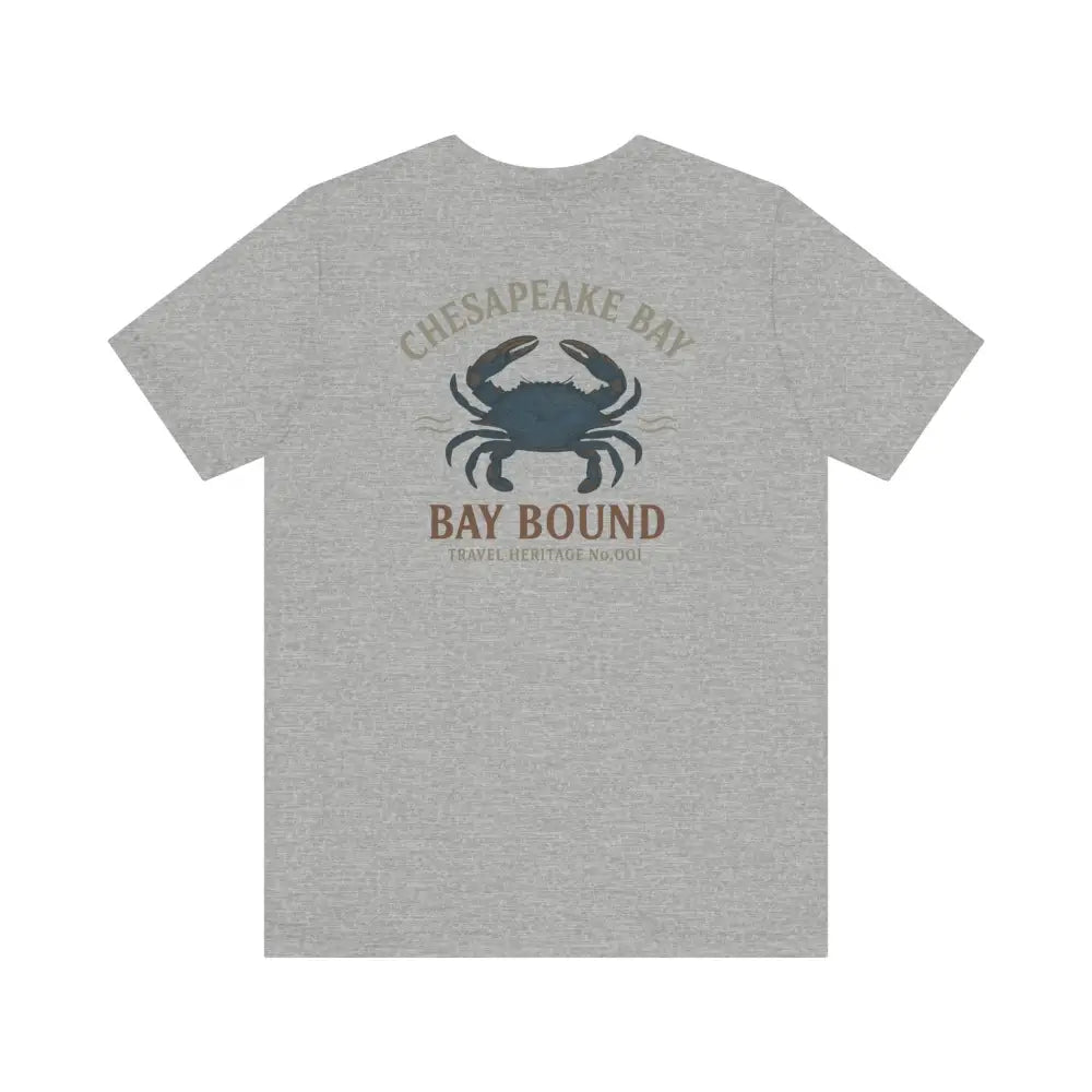 Bay Bound blue crab graphic Chesapeake Bay shirt