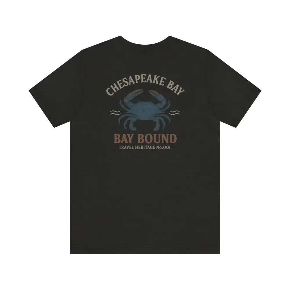 Bay Bound blue crab graphic Chesapeake Bay shirt