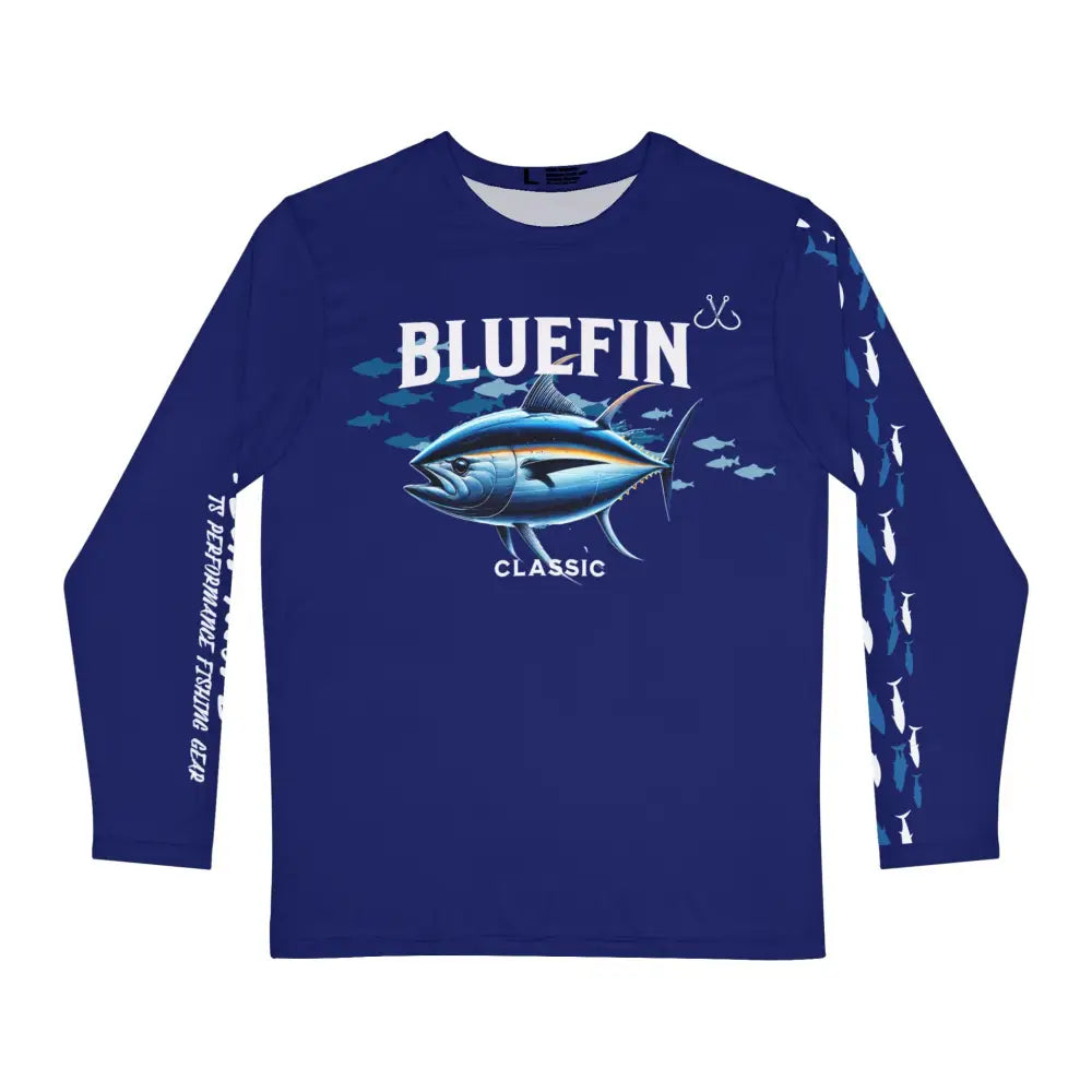 Bluefin Classic Performance long-sleeve fishing shirt with tuna graphic