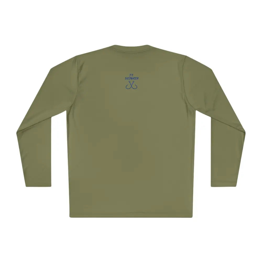 Olive green Bluefin Tuna long sleeve UV protection fishing t-shirt