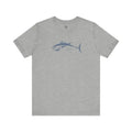 Light grey short-sleeve Bluefin Tuna Graphic T-Shirt for ocean lovers