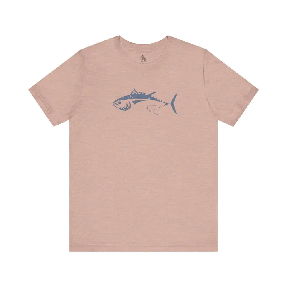 Light peach Bluefin Tuna Graphic T-Shirt for ocean lovers