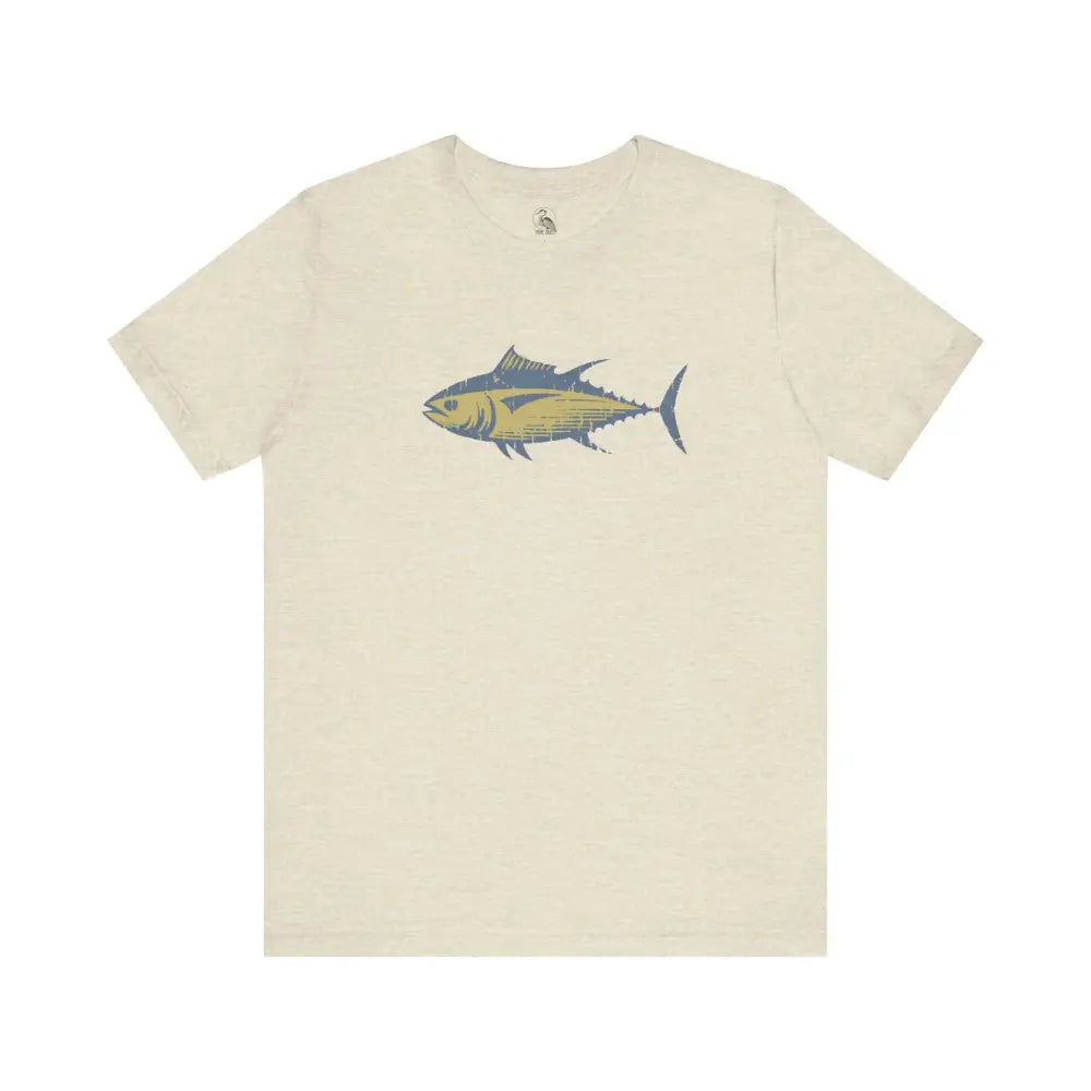 Light cream Bluefin Tuna Offshore Graphic T-Shirt for ocean lovers
