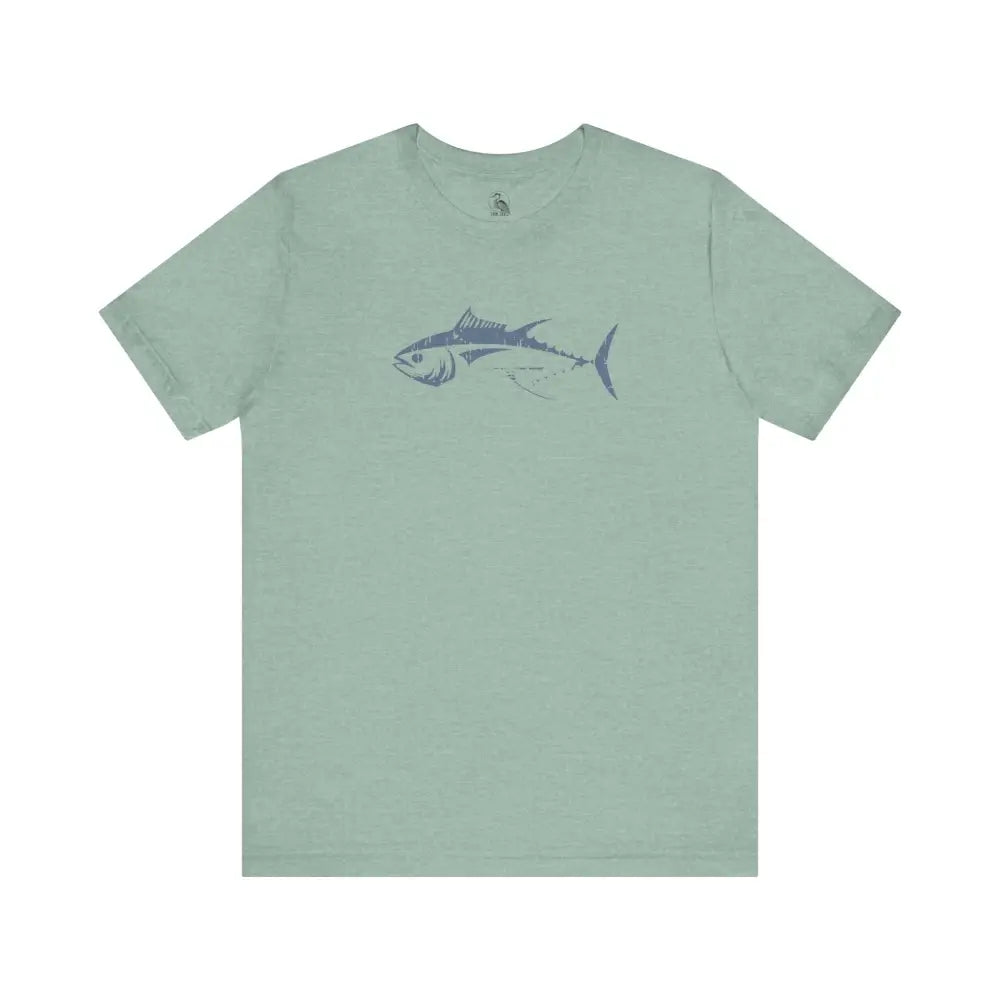 Light green Bluefin Tuna Graphic T-Shirt for ocean lovers