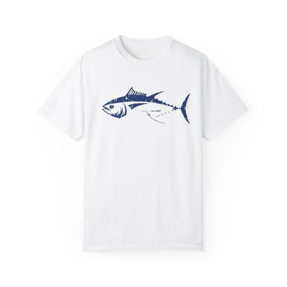 White Bluefin Tuna Graphic T-Shirt for Ocean Lovers