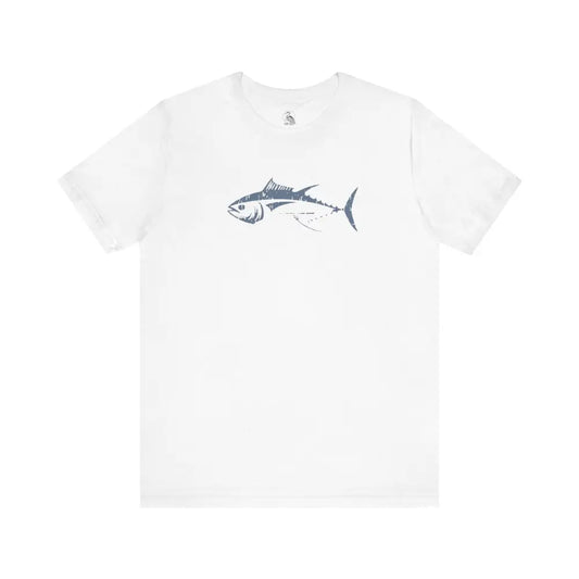 White Bluefin Tuna Graphic T-Shirt for Ocean Lovers Alike