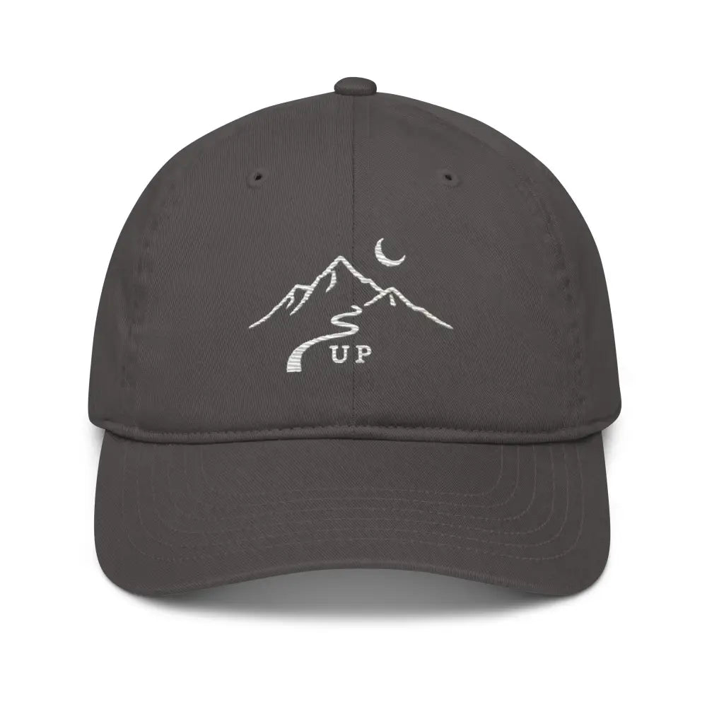 Wilderness Minimalist Embroidered Hat with Mountain Moon Design