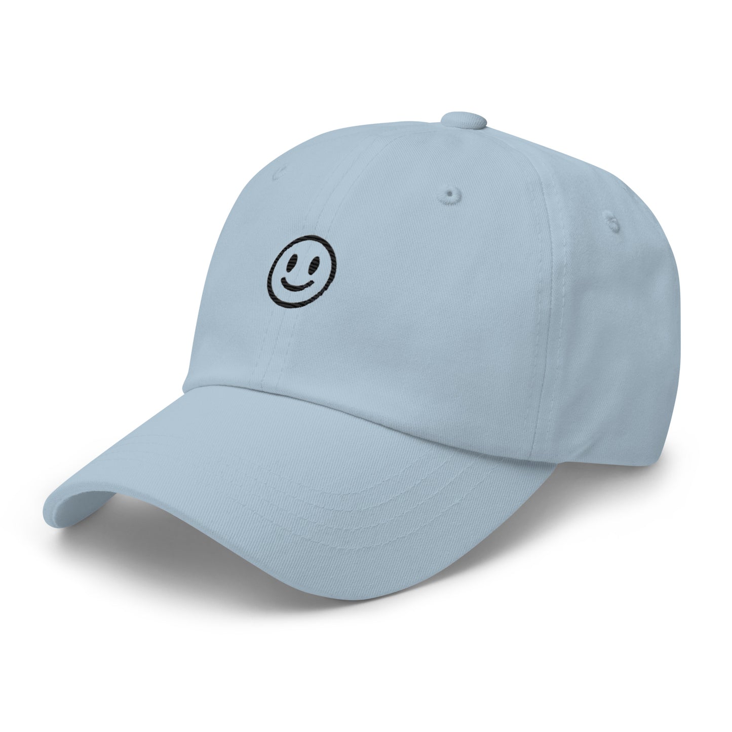 Embroidered Smiley Face Dad Hat – Fun and Stylish for Everyone!