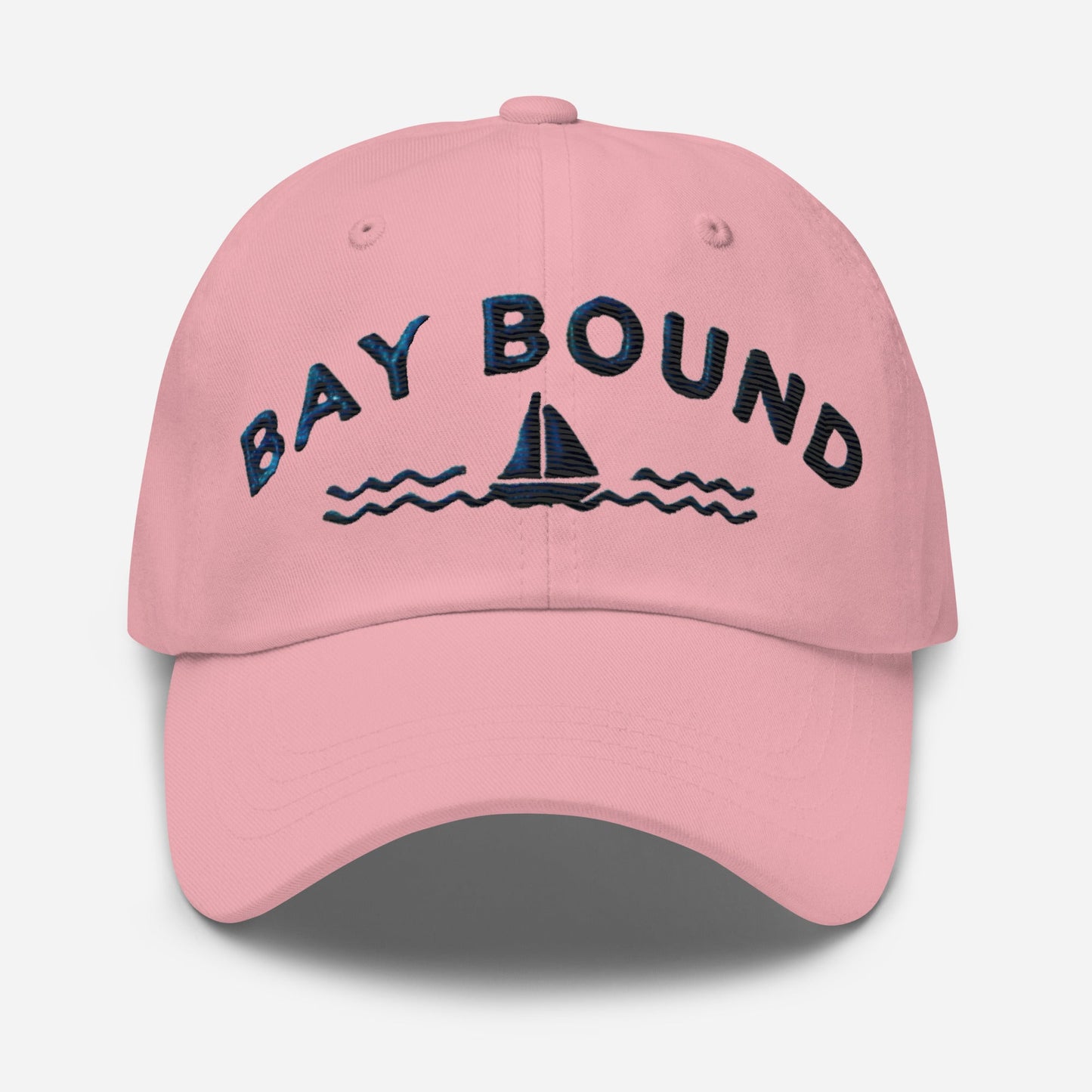 Bay Bound Embroidered Dad Hat - Low Profile, Adjustable Strap, Coastal Style Maryland Hat Chesapeake