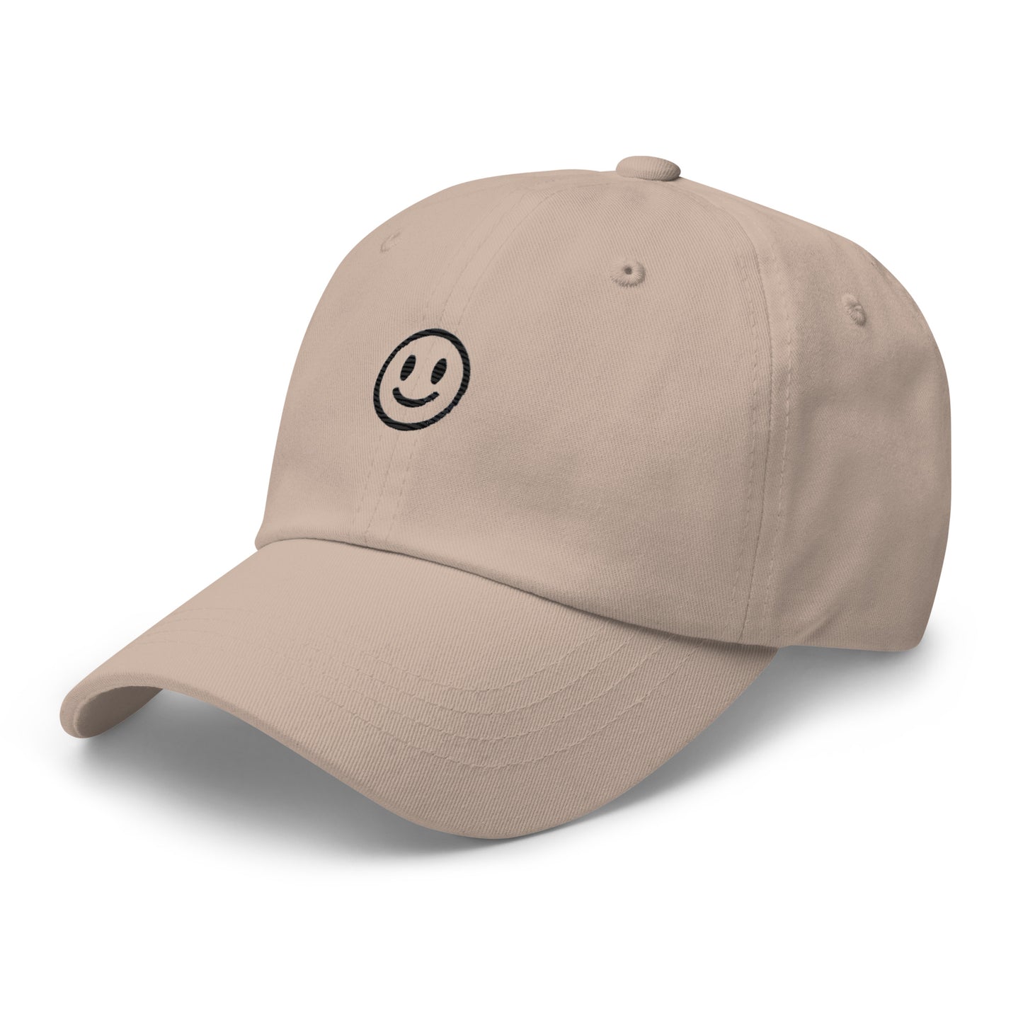 Embroidered Smiley Face Dad Hat – Fun and Stylish for Everyone!