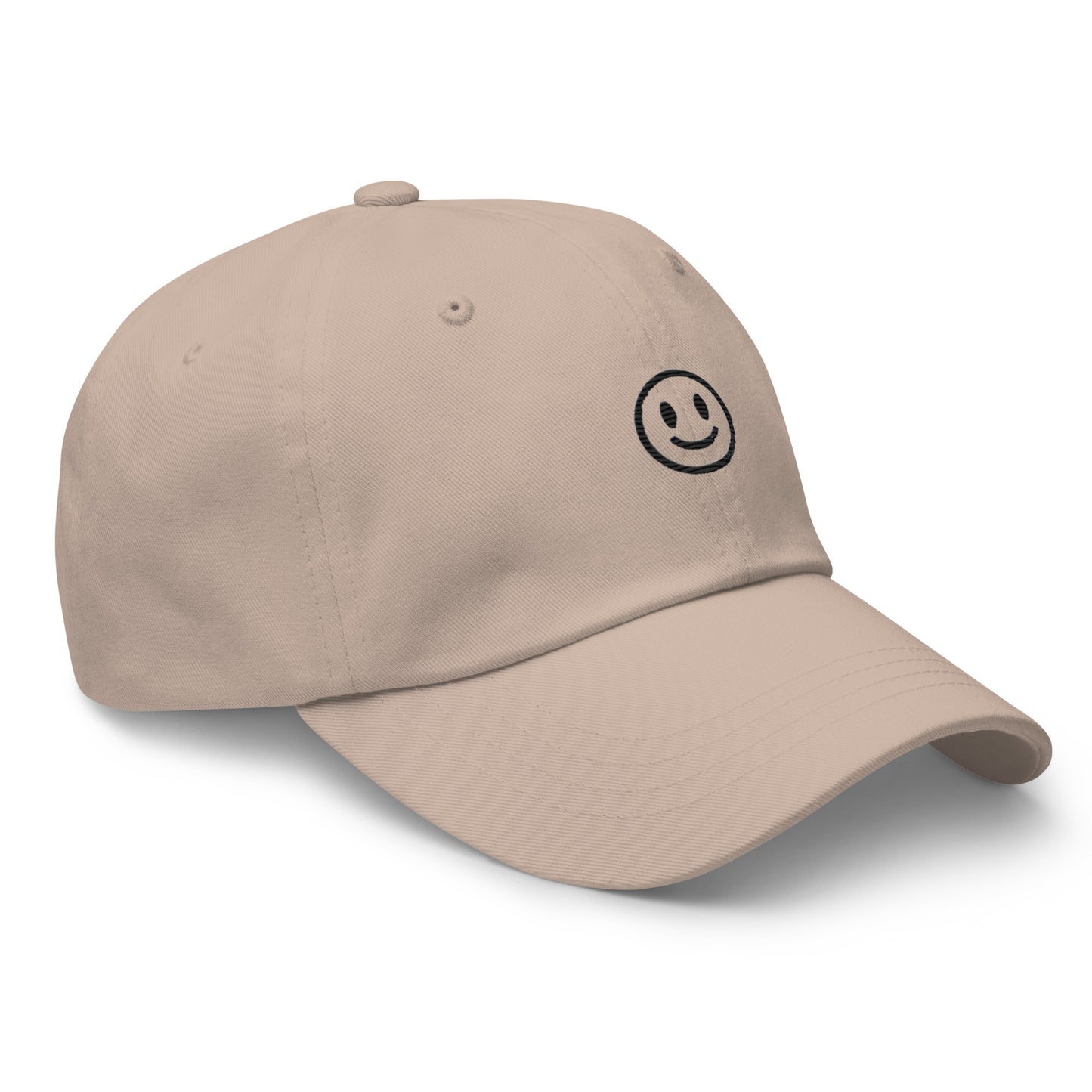 Embroidered Smiley Face Dad Hat – Fun and Stylish for Everyone!