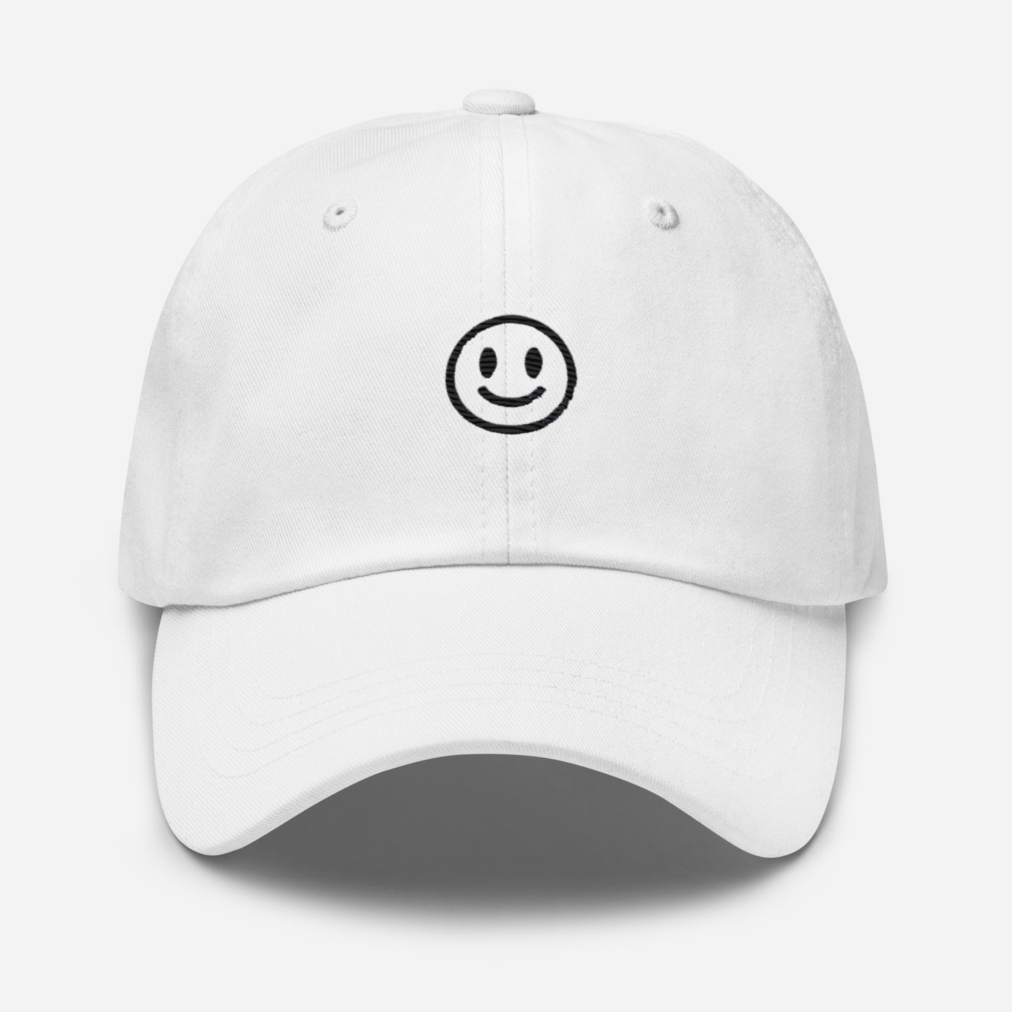 Embroidered Smiley Face Dad Hat – Fun and Stylish for Everyone!
