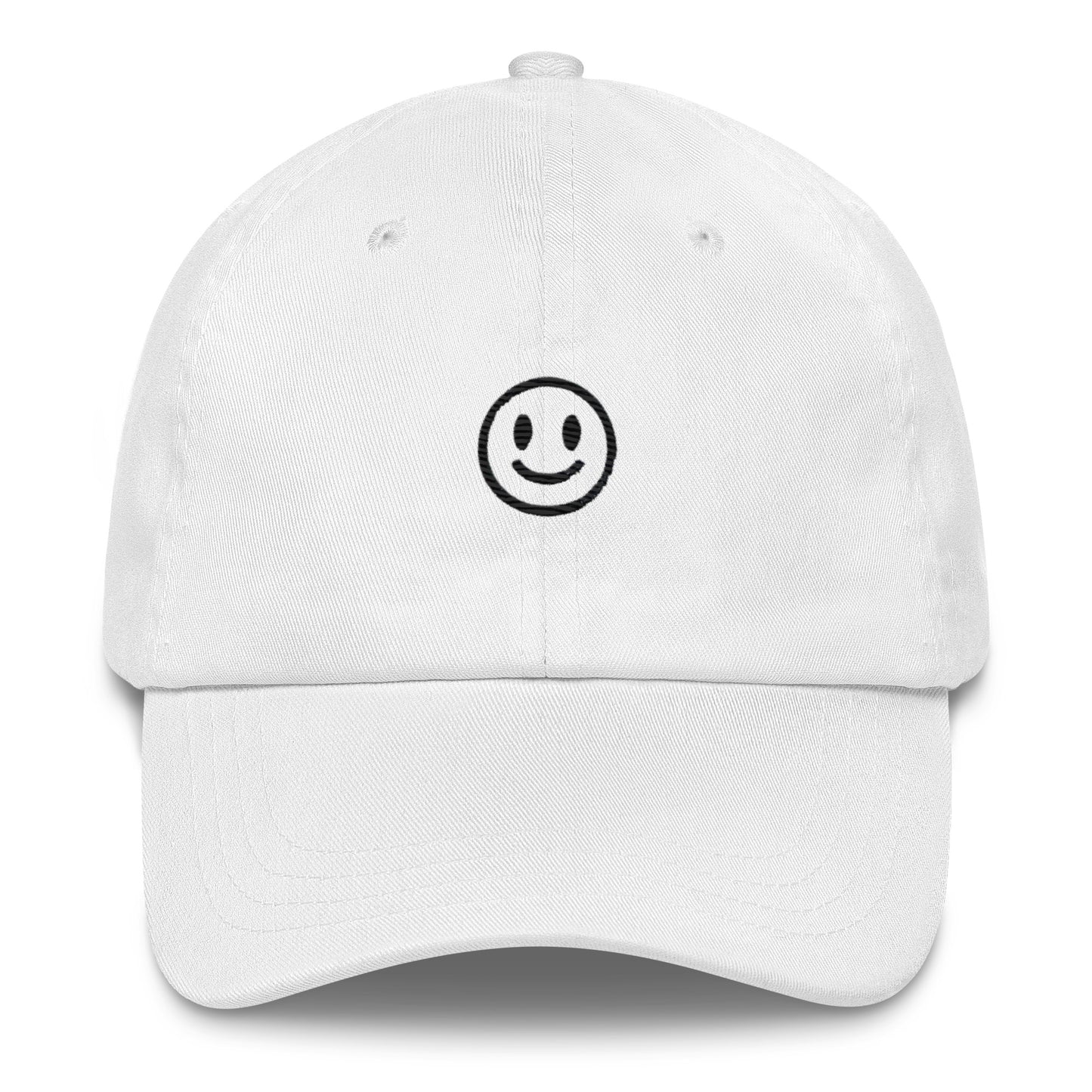 Embroidered Smiley Face Dad Hat – Fun and Stylish for Everyone!