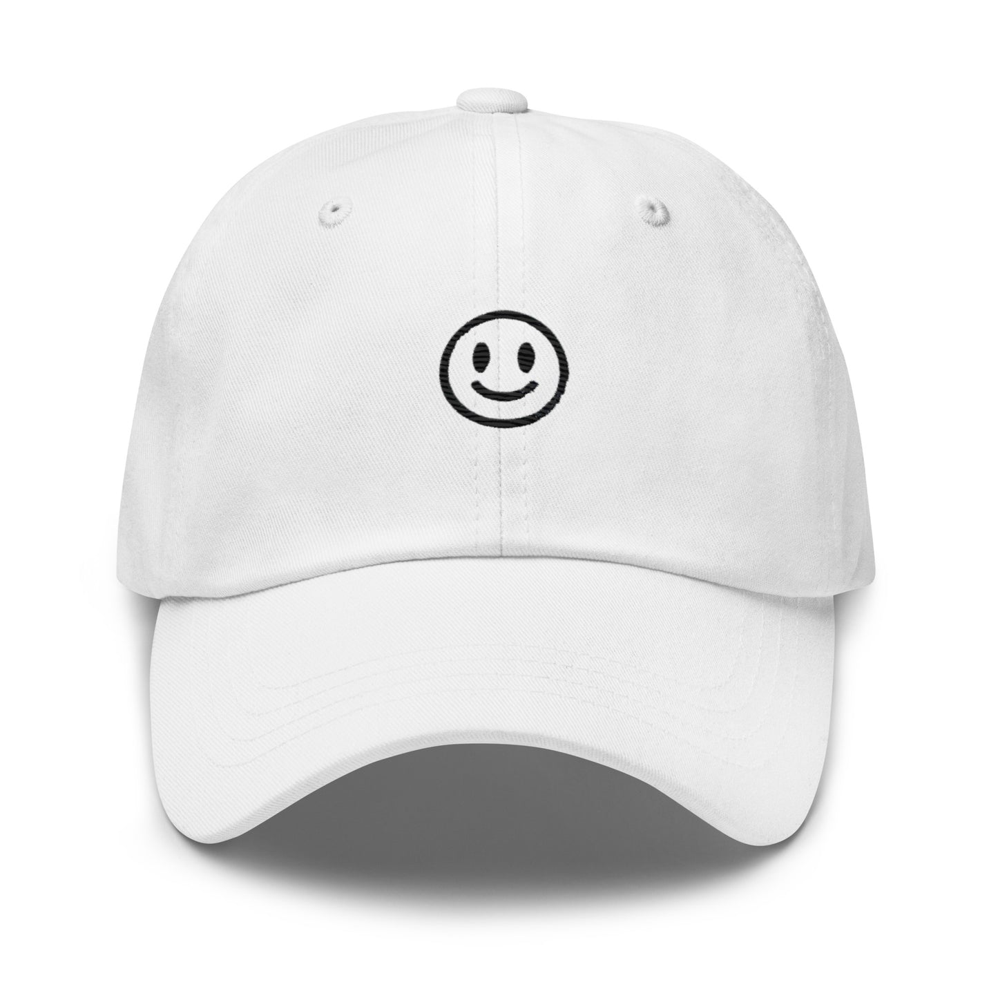 Embroidered Smiley Face Dad Hat – Fun and Stylish for Everyone!