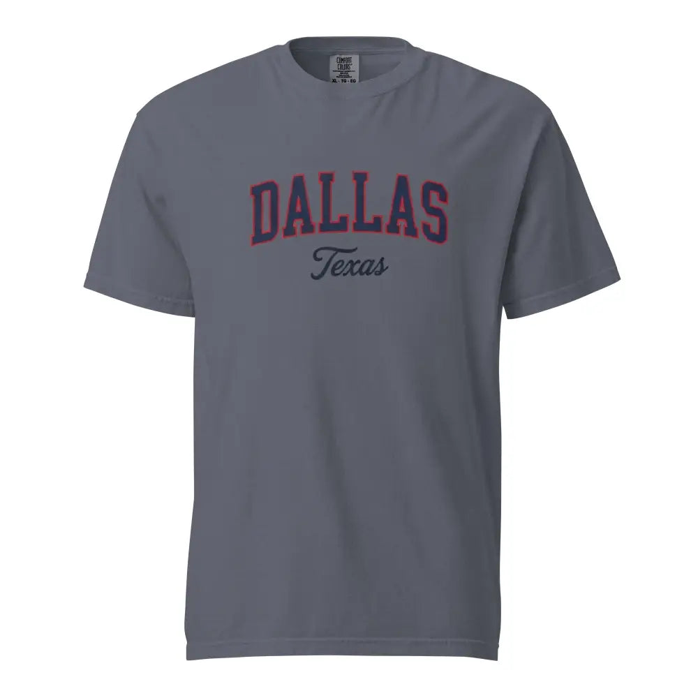 Vintage Varsity Arch Dallas Texas Comfort Colors Graphic Tee