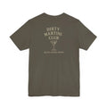 Olive green Dirty Martini Club graphic tee by Trini Skies Supply
